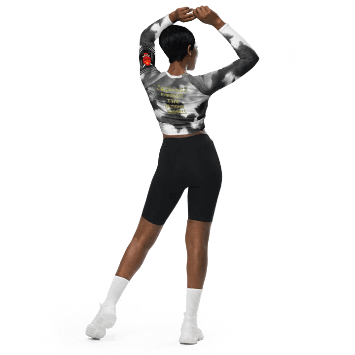 women oni crop top long sleeve (RAIN CLOUD) product image (2)