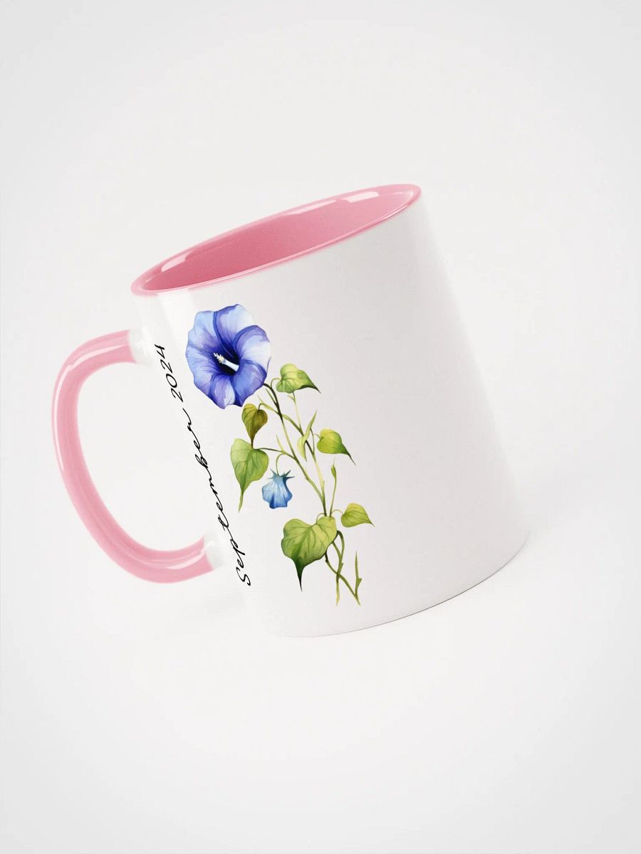 Two Tone Birth Flower Mug SEPTEMBER – Personalized Gift product image (4)