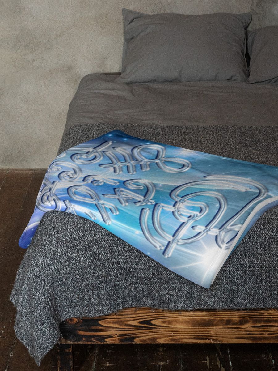 Pleiades Star Angel Light-Tech Fleece Blanket product image (6)