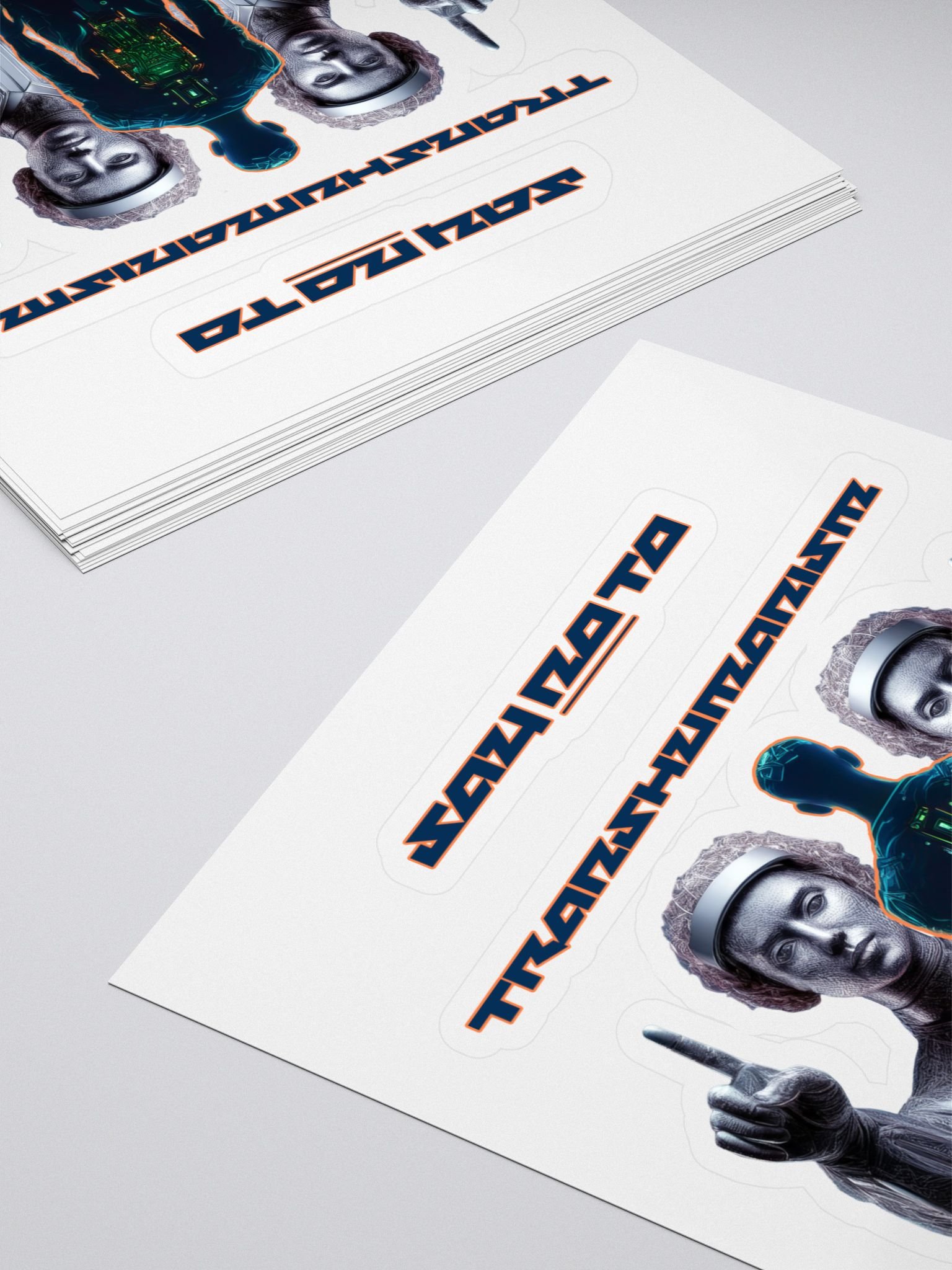 Say NO To Transhumanism Sticker product image (4)