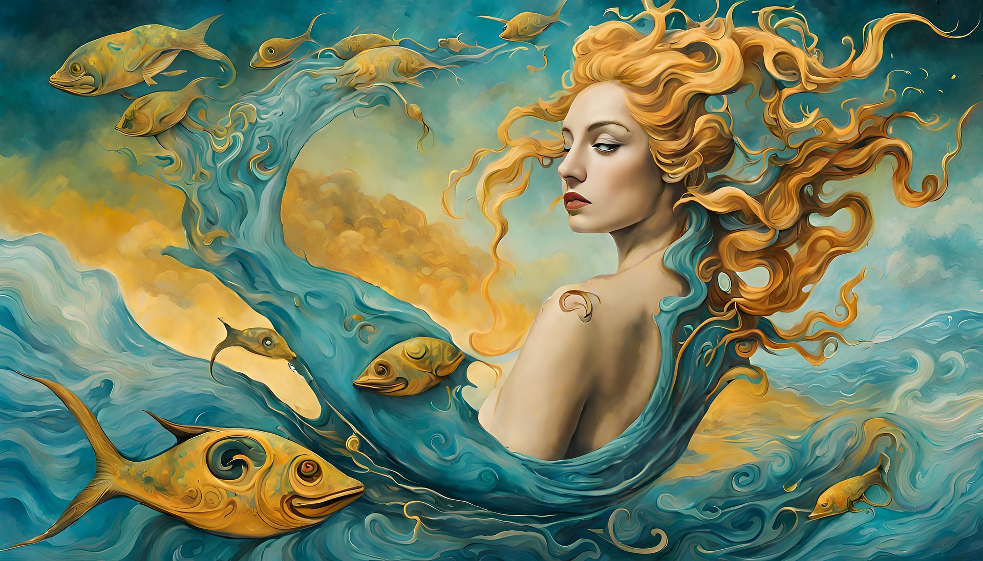 Pisces Plunges Into Cosmic Ocean: Infinite Realms of Boundless Fantasy product image (1)