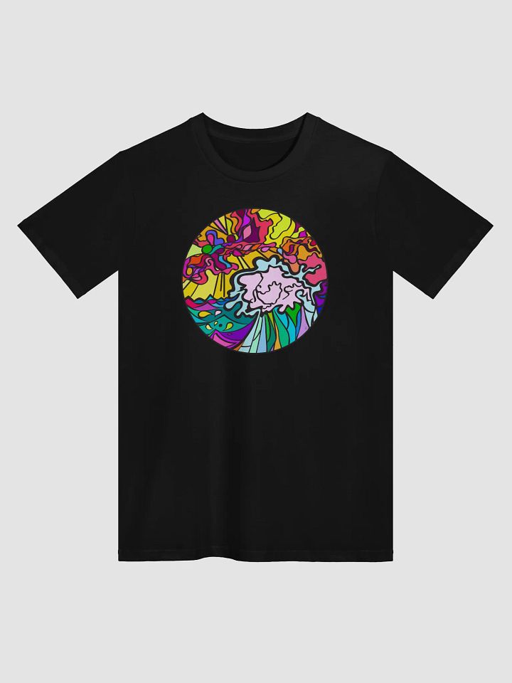 Energetic Swirls Unisex Premium T-Shirt - Wave at Sunset product image (2)