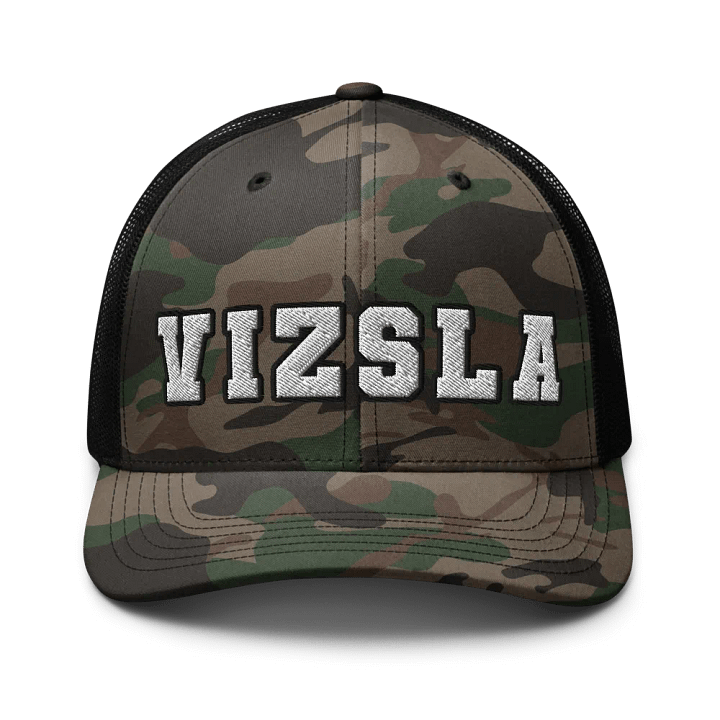 VIZSLA - White Embroidered Camouflage Trucker Hat product image (1)