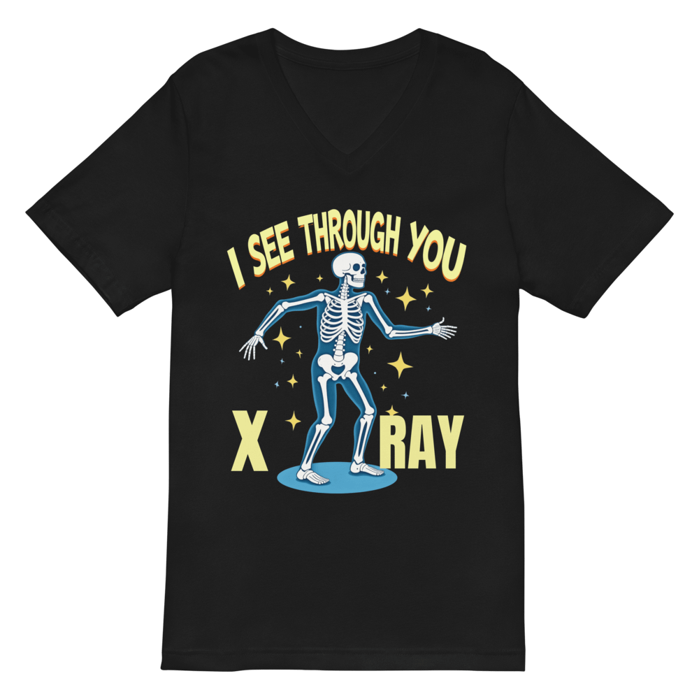 X-Ray Vision Skeleton V-Neck Tee product image (2)