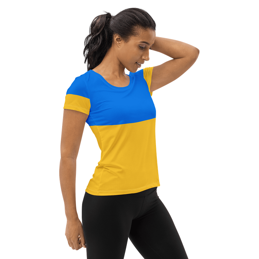 Sunshine Yellow Customizable Women's Athletic Tee product image (4)