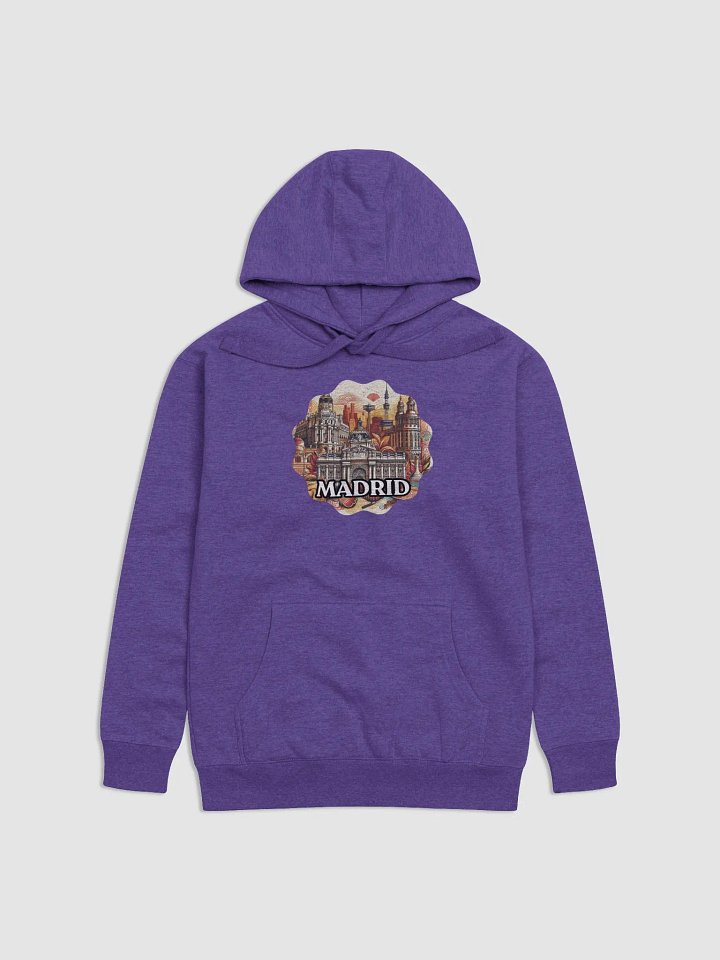 Cotton Heritage Unisex Premium Hoodie | AI design madrid city spain product image (2)