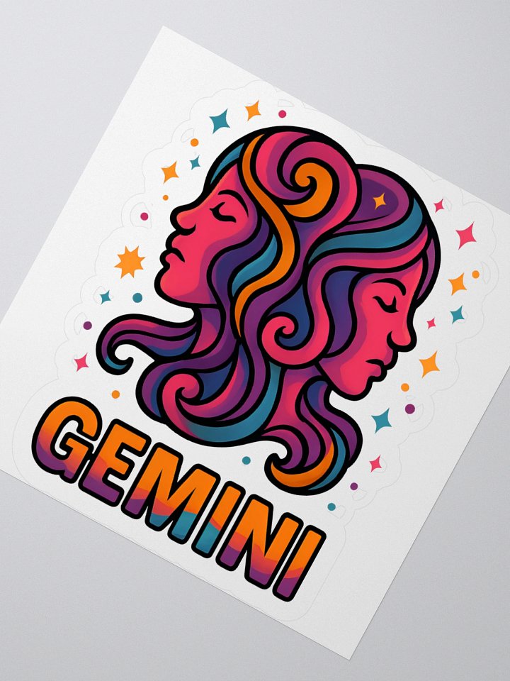 Gemini Zodiac Sticker product image (2)