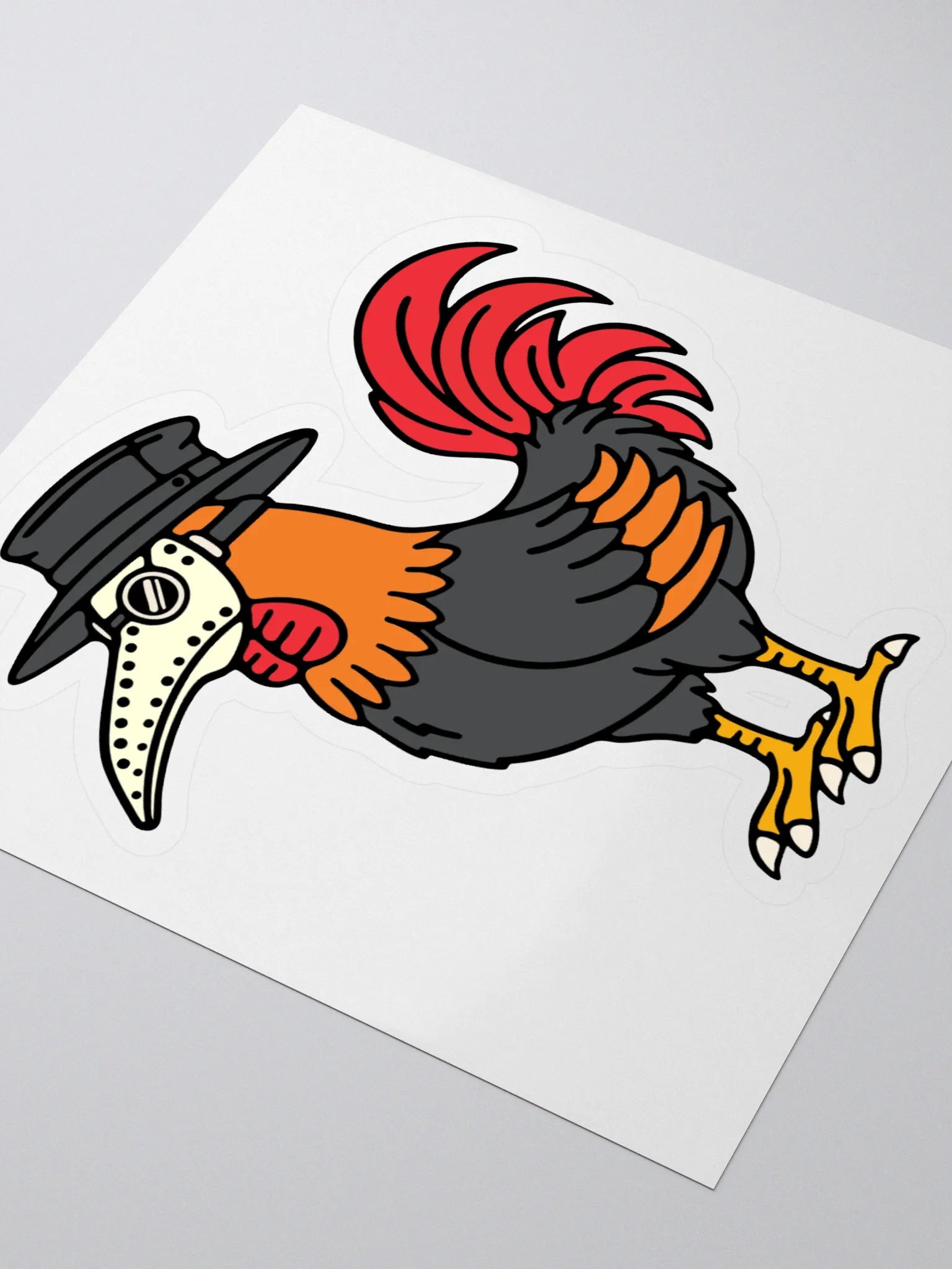 Bubonic Plague Chicken Club Sticker product image (3)