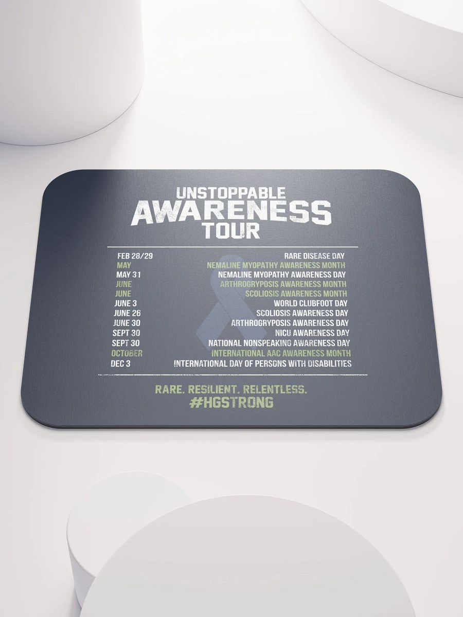 Awareness Tour Schedule Mousepad product image (1)