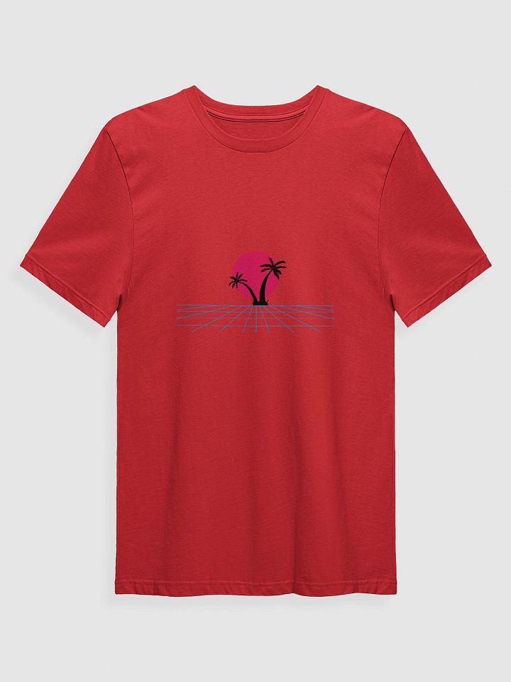 Vaporwave Sunset Grid T-Shirt product image (1)