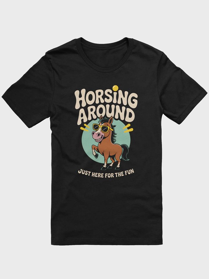 Horsing Around Tee | Whimsical Fun Graphic Design product image (1)
