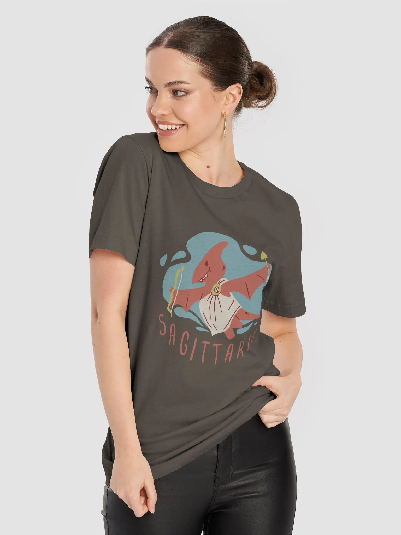 Adult Sagittarius Dino T-Shirt product image (57)