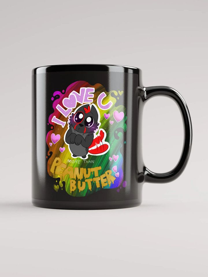 Fury Loves You Pride Black Glossy Mug product image (2)