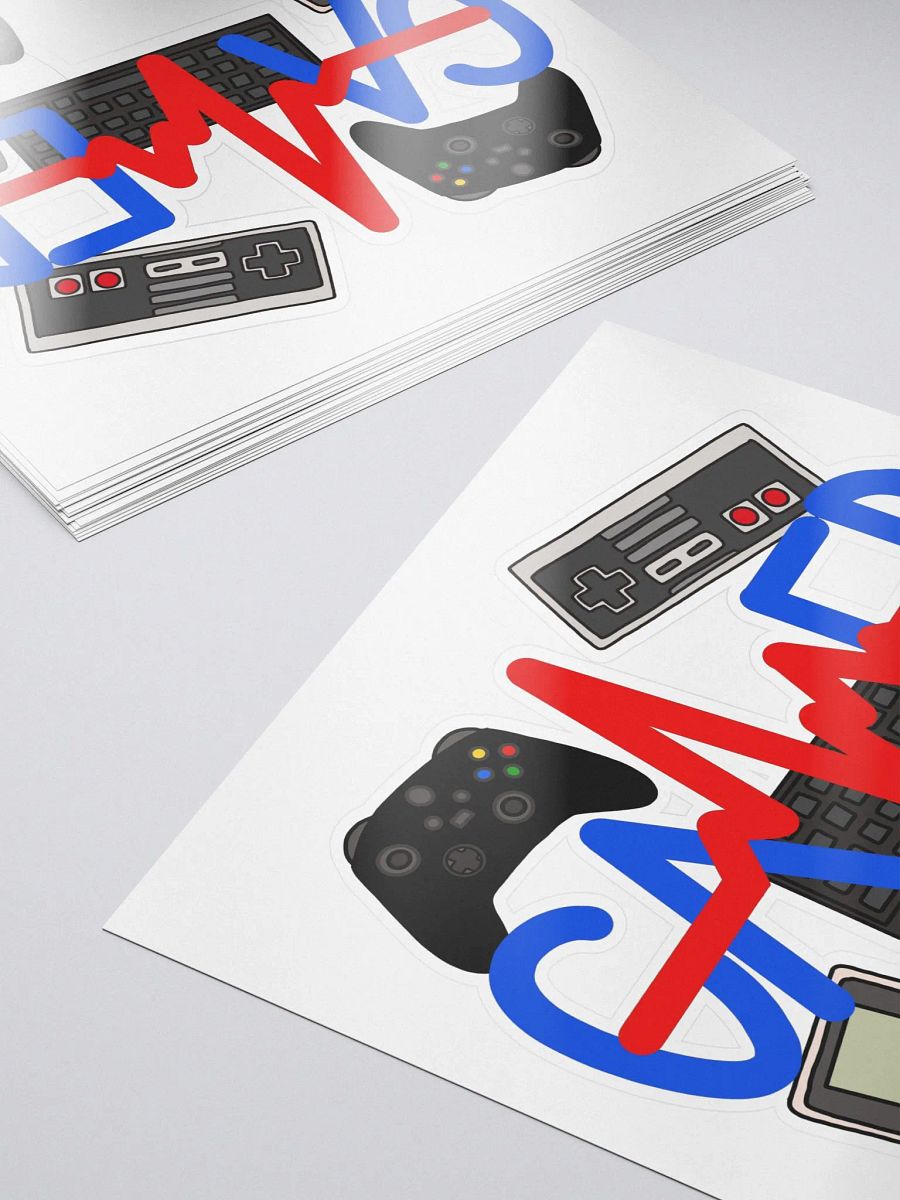 Gamer Kiss Cut Sticker product image (5)