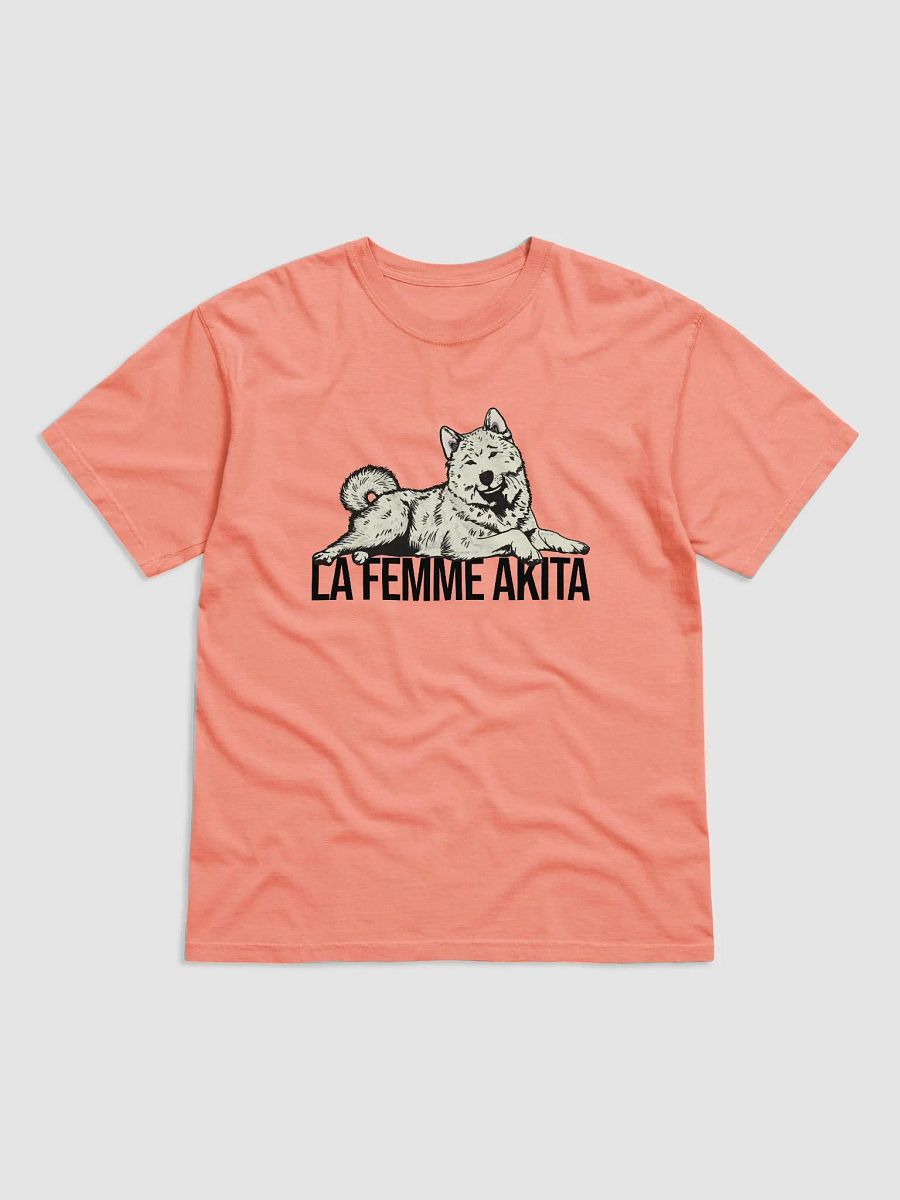 La Femme Akita T-Shirt of an Akita Inu (White) | Funny T-Shirt for Akita Paw-rents product image (29)