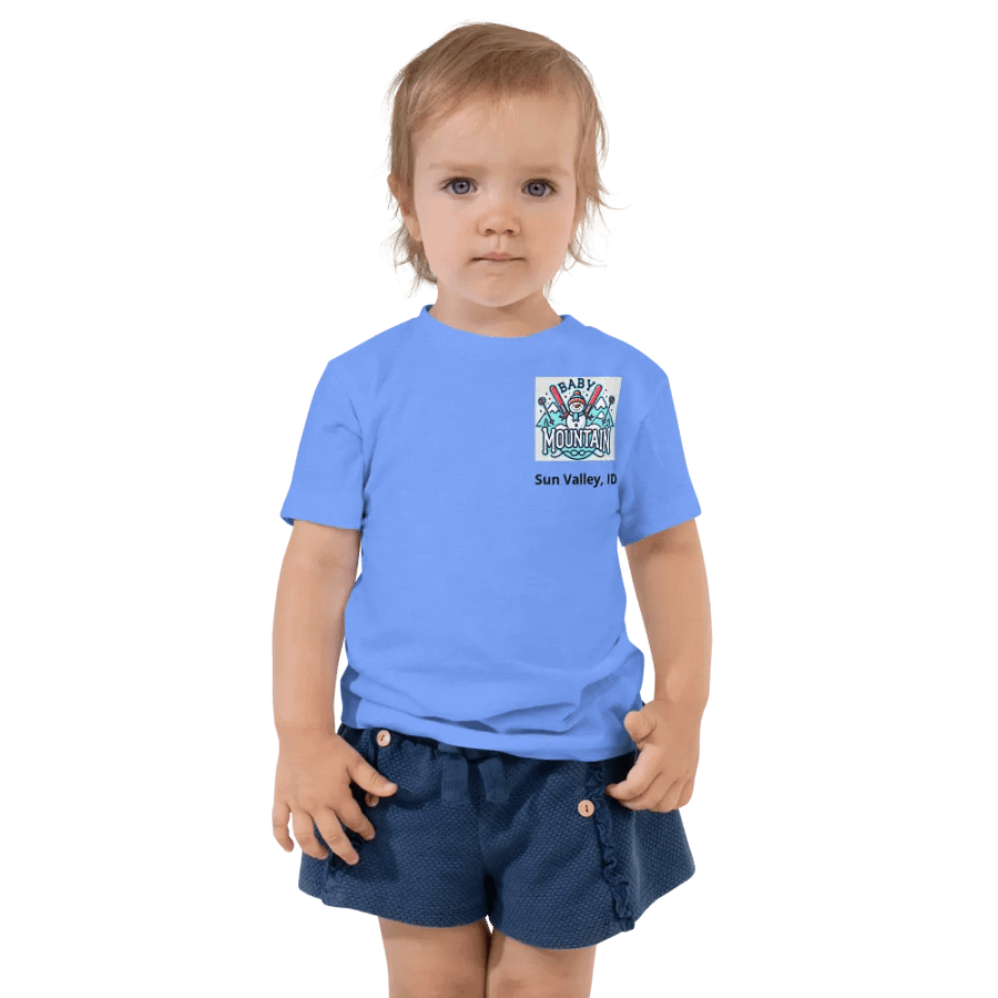 Snowman Ski Adventure Toddler T-Shirt - Sun Valley, ID product image (1)