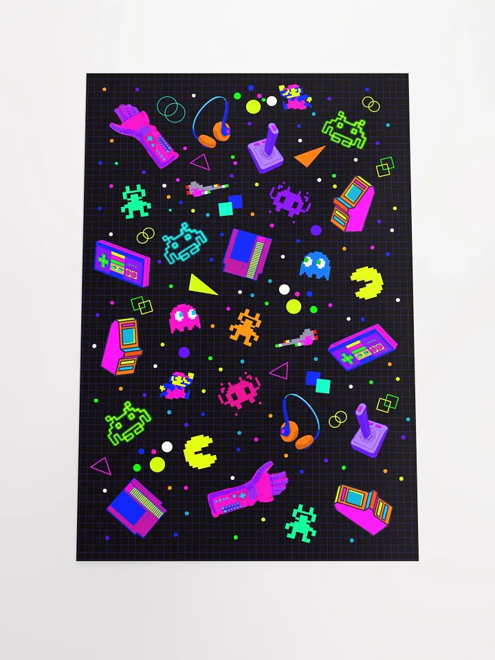 8-Bit Memories 12x18 Fine Art Print product image (1)