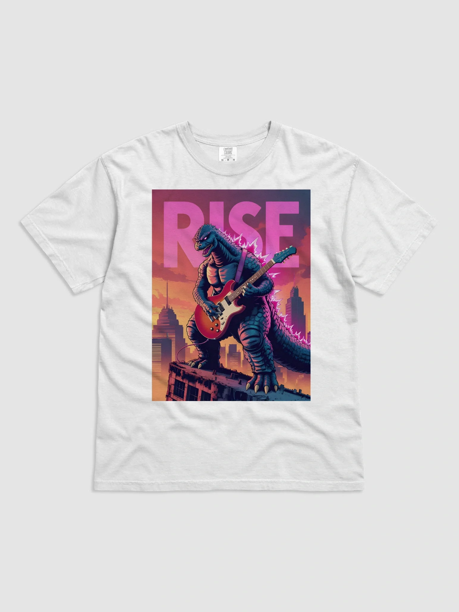 Godzilla Cyber Punk Graphic Unisex Garment-Dyed T-shirt product image (8)