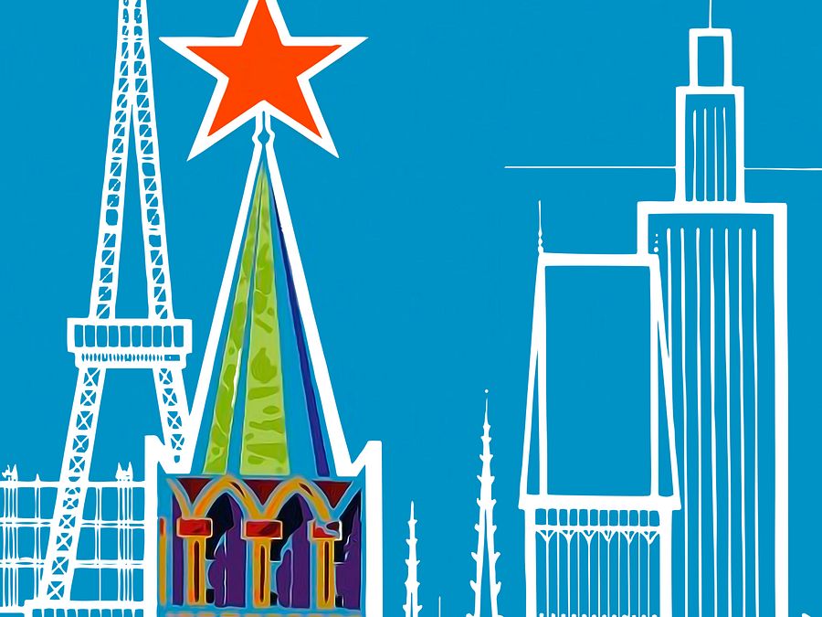 Aeroflot, USSR 1968, Airlines retro travel — vintage travel poster product image (5)