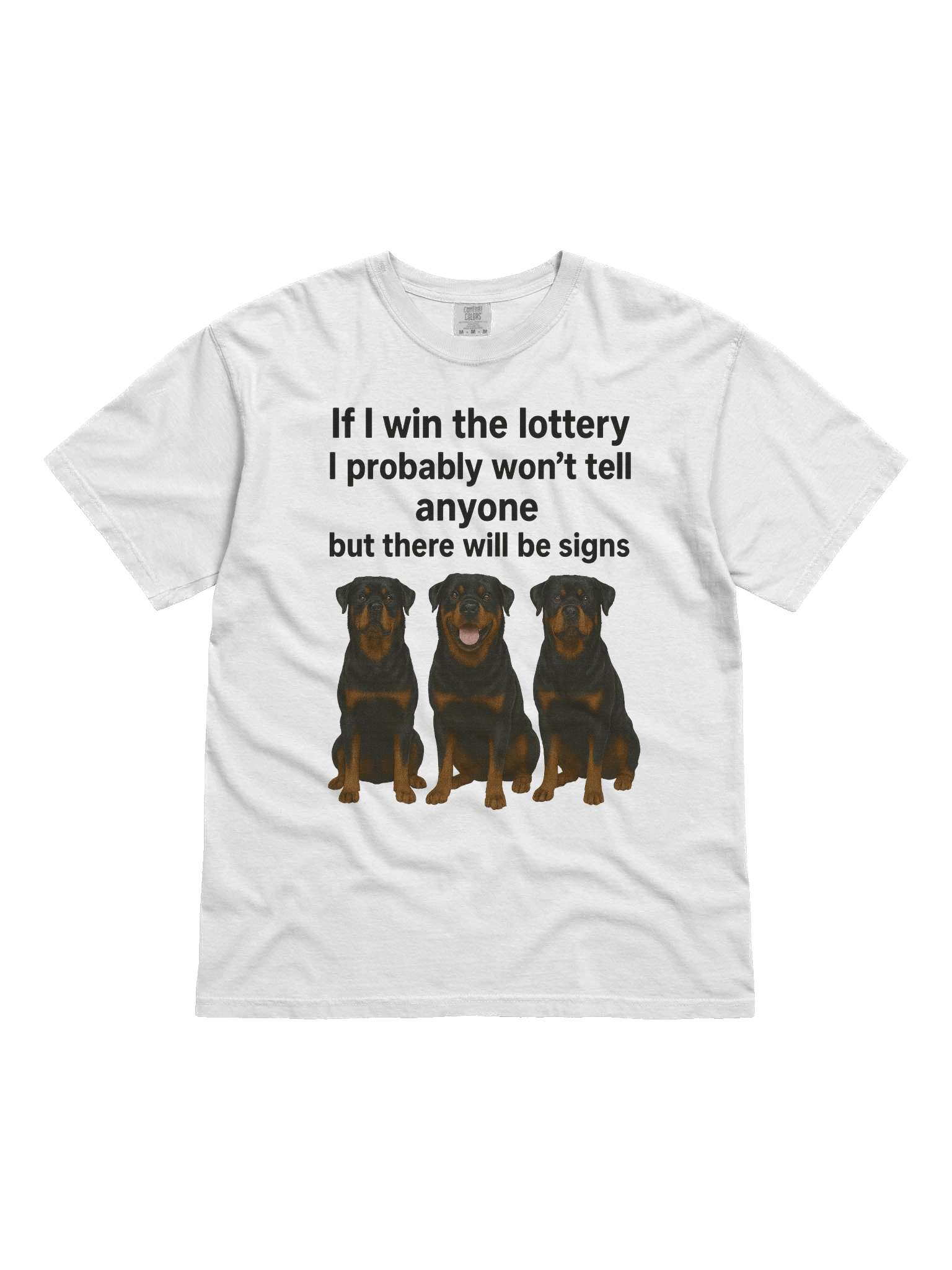 Lottery Signs Rottweiler Tee product image (11)