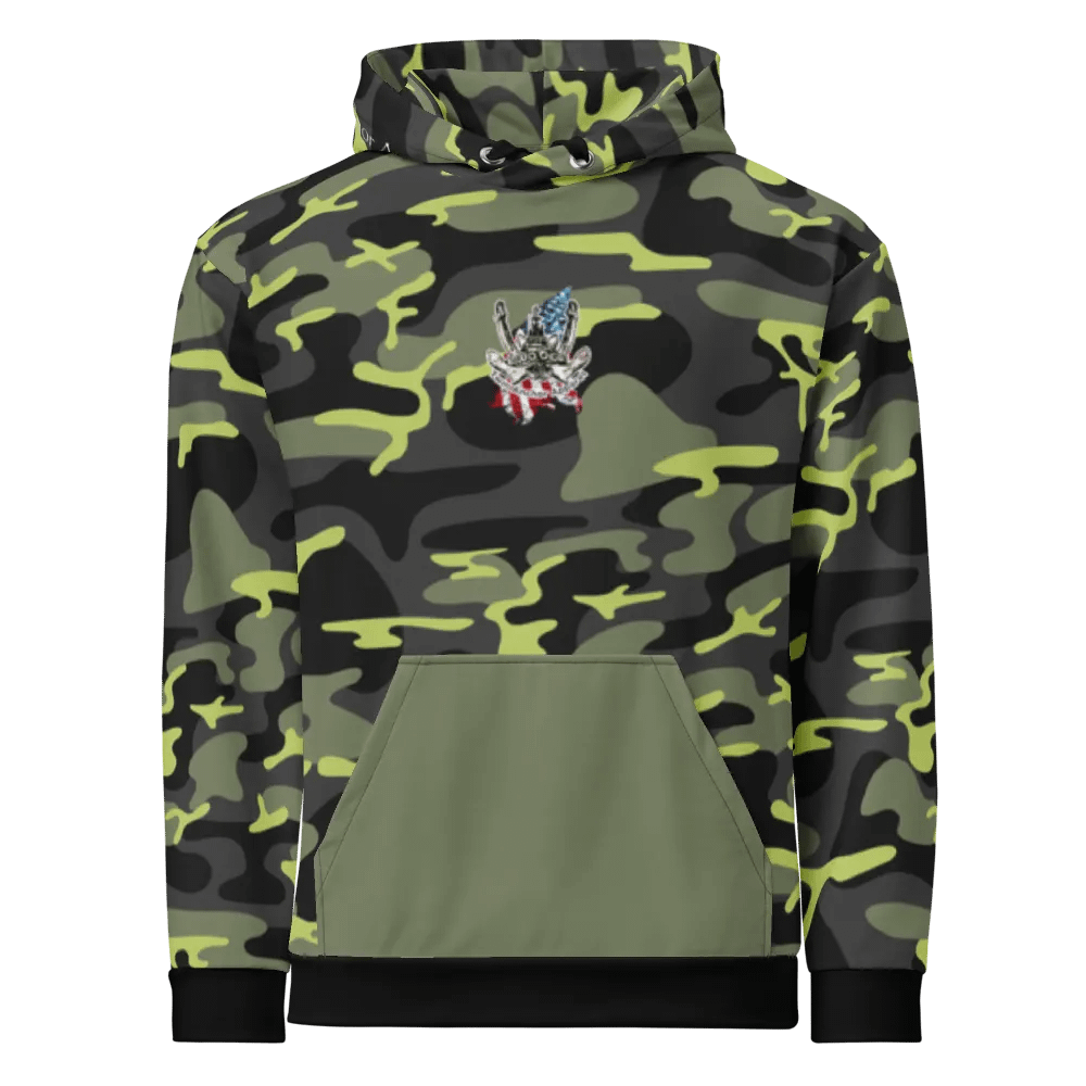 Copy of Green Camouflage Tug CE & CE Flage Hoodie product image (4)