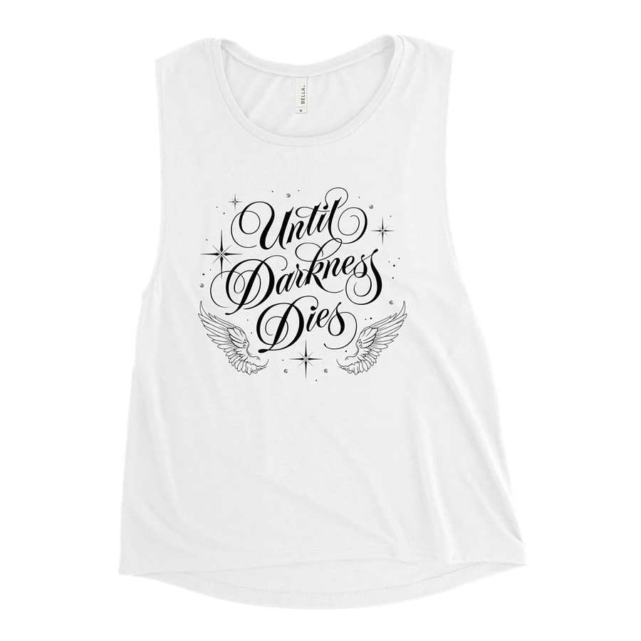 Until Darkness Dies (wings design) Bella+Canvas Women's Flowy Muscle Tank product image (46)