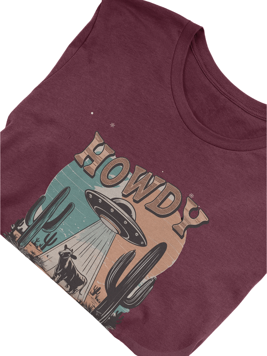 "Howdy-UFO" t-shirt! (dark background) product image (3)