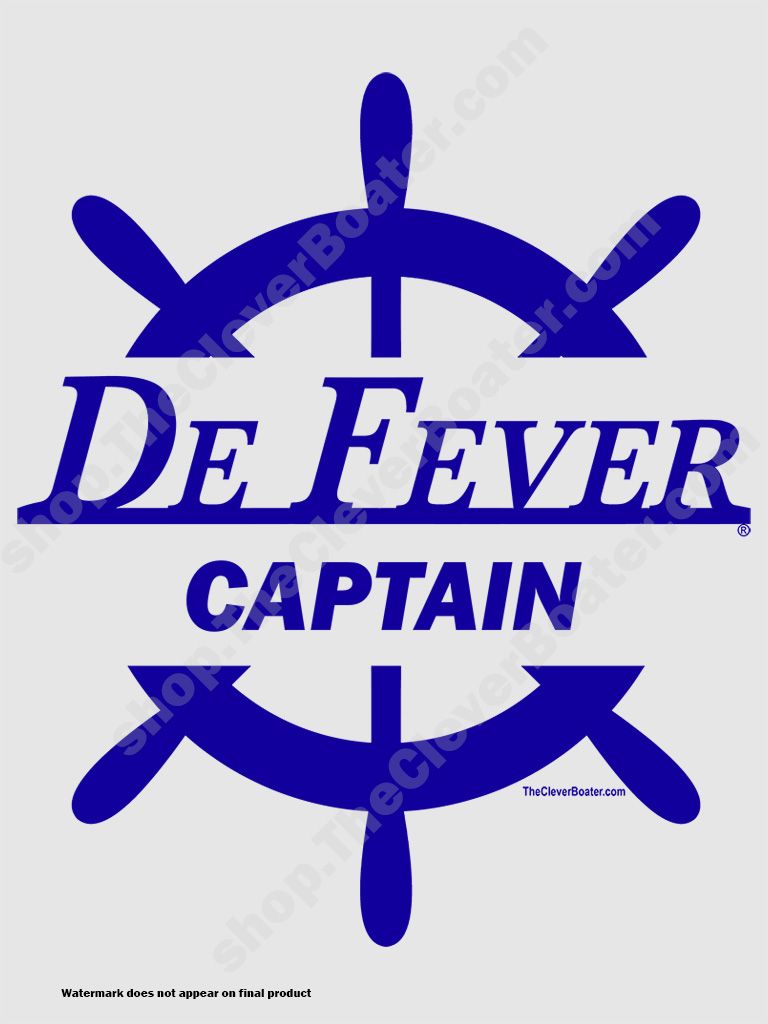 DeFever Captain - T-Shirt - Light Shirt w/Blue Logo product image (2)