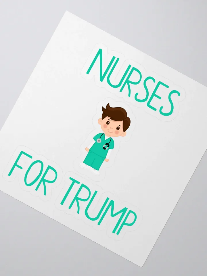 Nurses For Trump (M) Sticker product image (2)