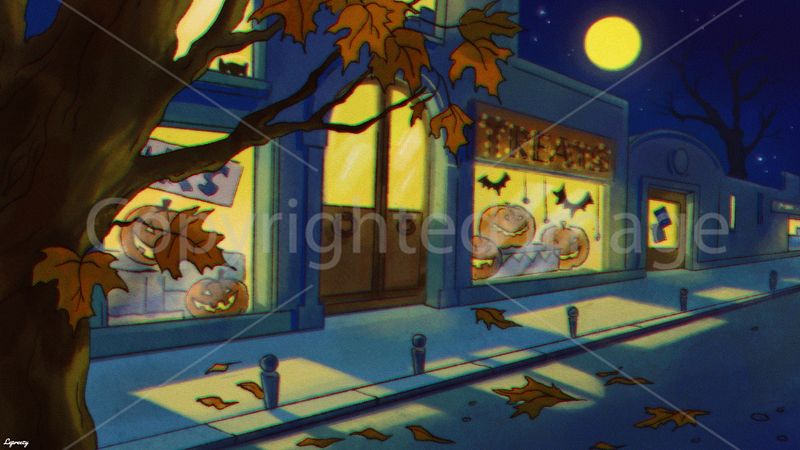 Lepreezy's Illustration Digital Wallpaper (Vintage Halloween Ambience)