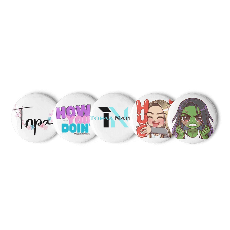 Topaz Nation Pin Button Set product image (9)