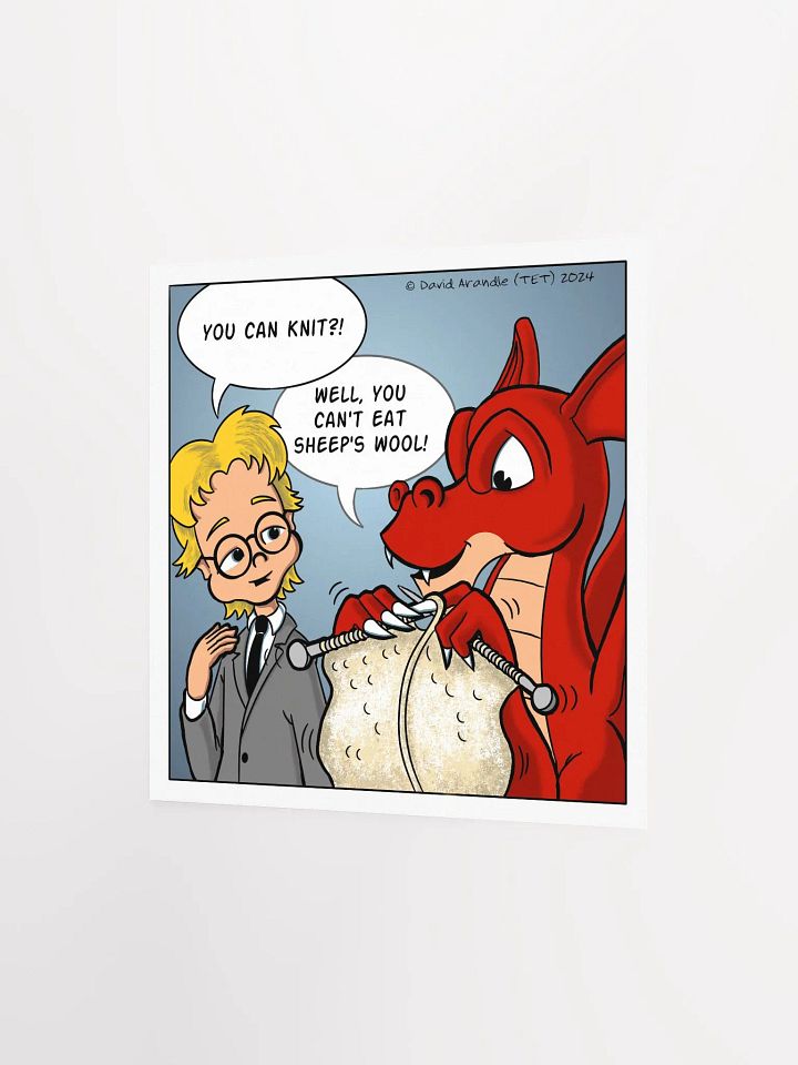 You Can Knit? - Resident Dragon Poster product image (2)
