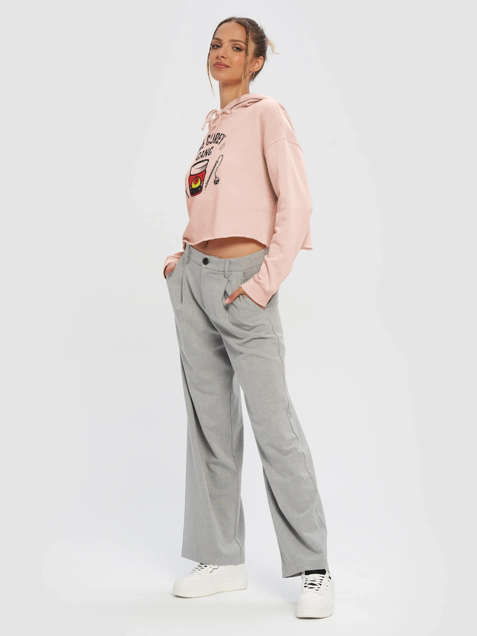 DnD Gang - Independent Trading Co. Women’s Lightweight Cropped Hoodie product image (5)