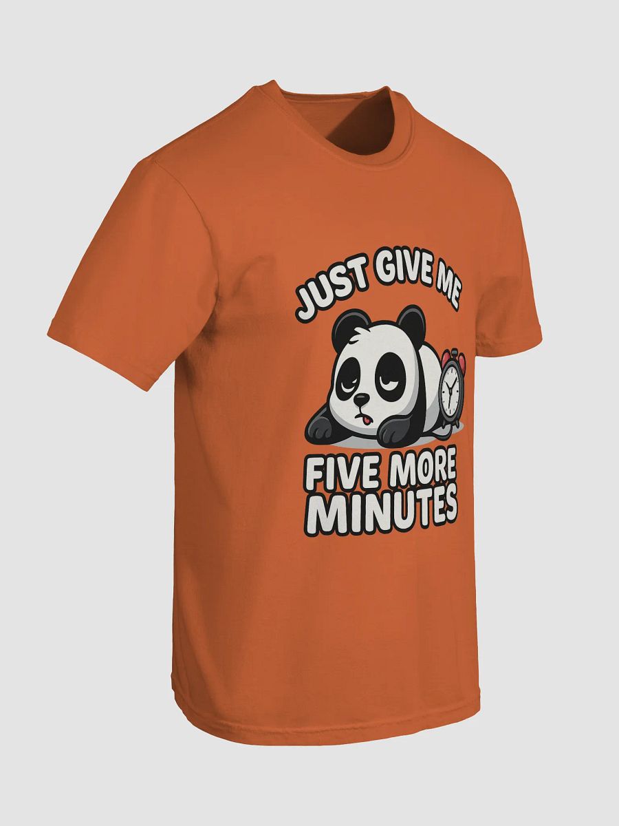 Five More Minutes Panda Tee – Cute & Lazy Morning T-Shirt product image (7)