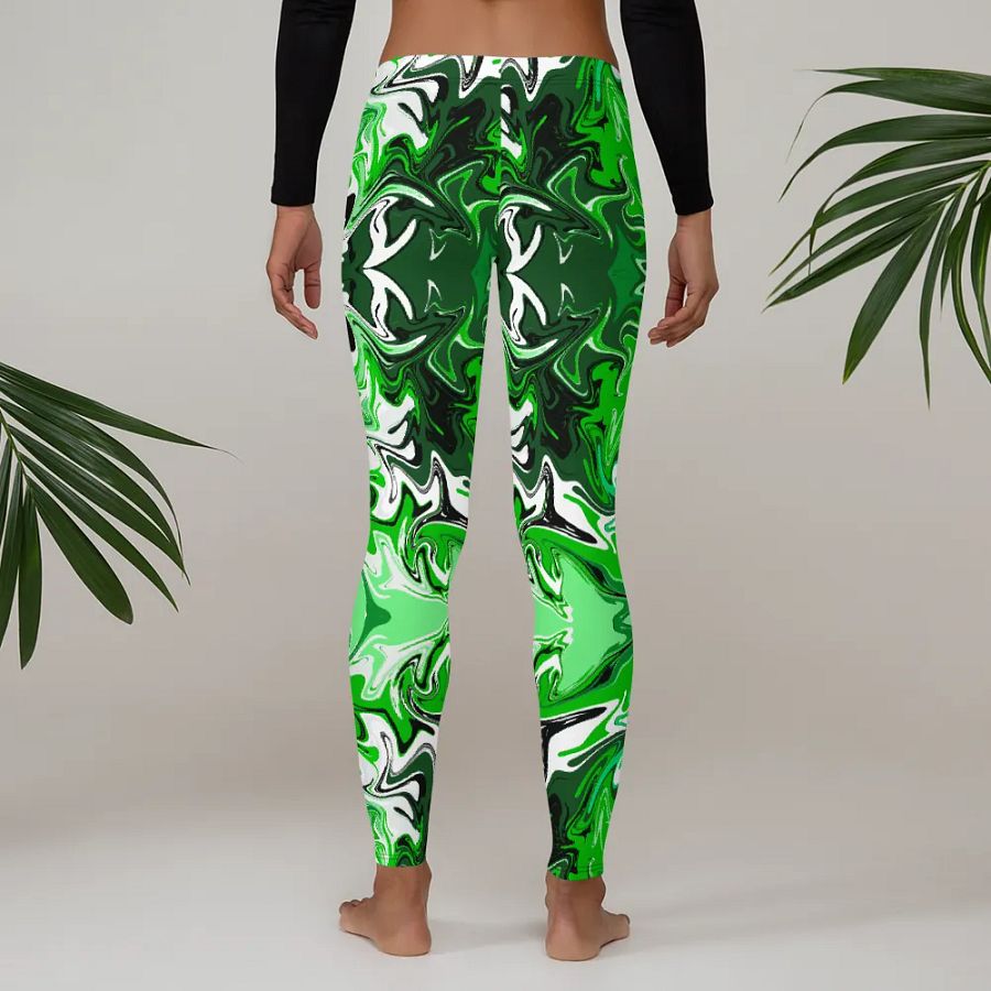 Green Swirl Leggings product image (5)