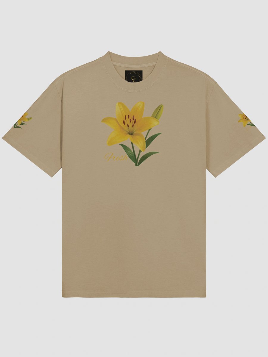 Fresh Yellow Lily Flower – Botanical Floral Graphic Tee product image (11)