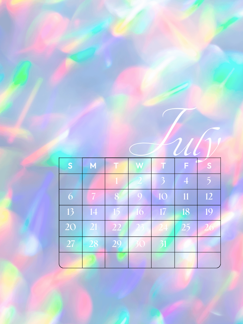 July Calendar Desktop Wallpaper Set product image (4)
