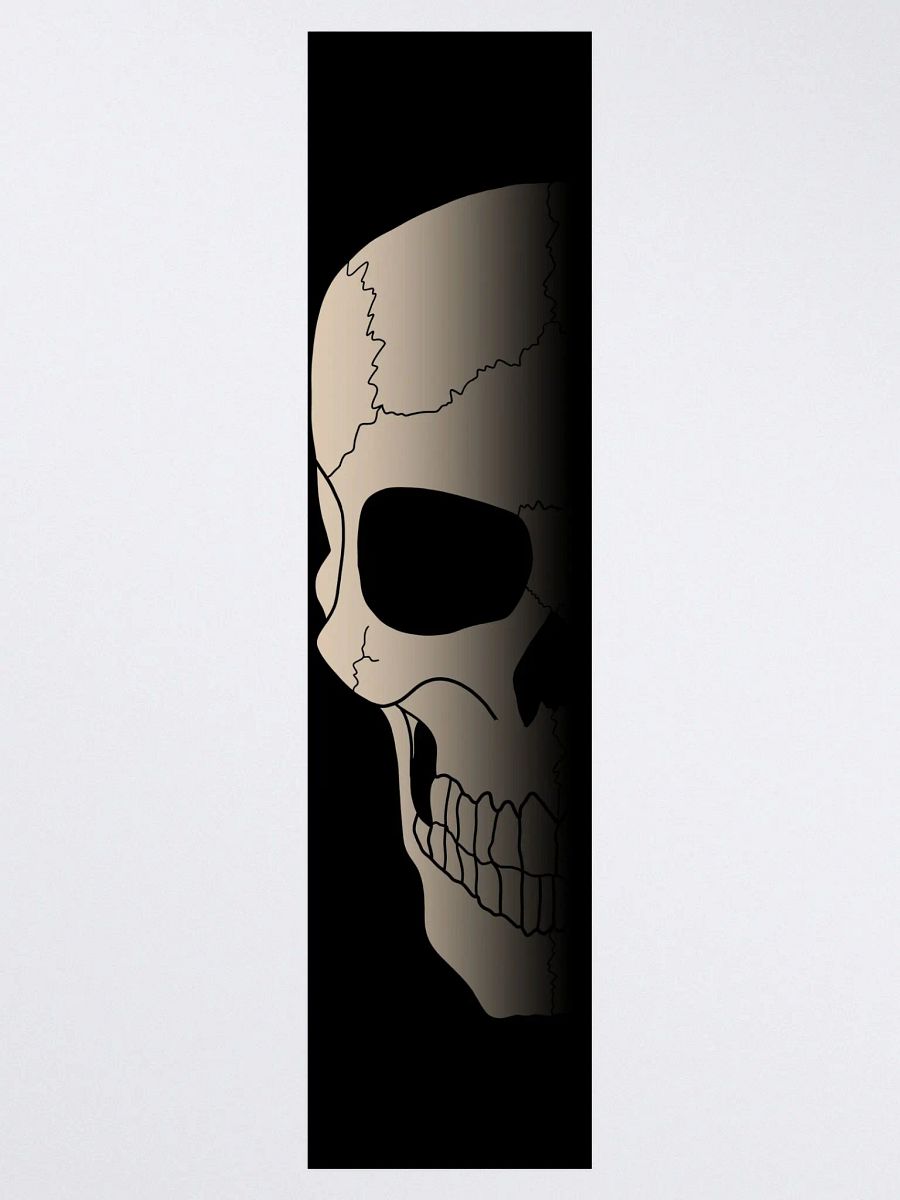 Faded skull right side large sticker product image (3)