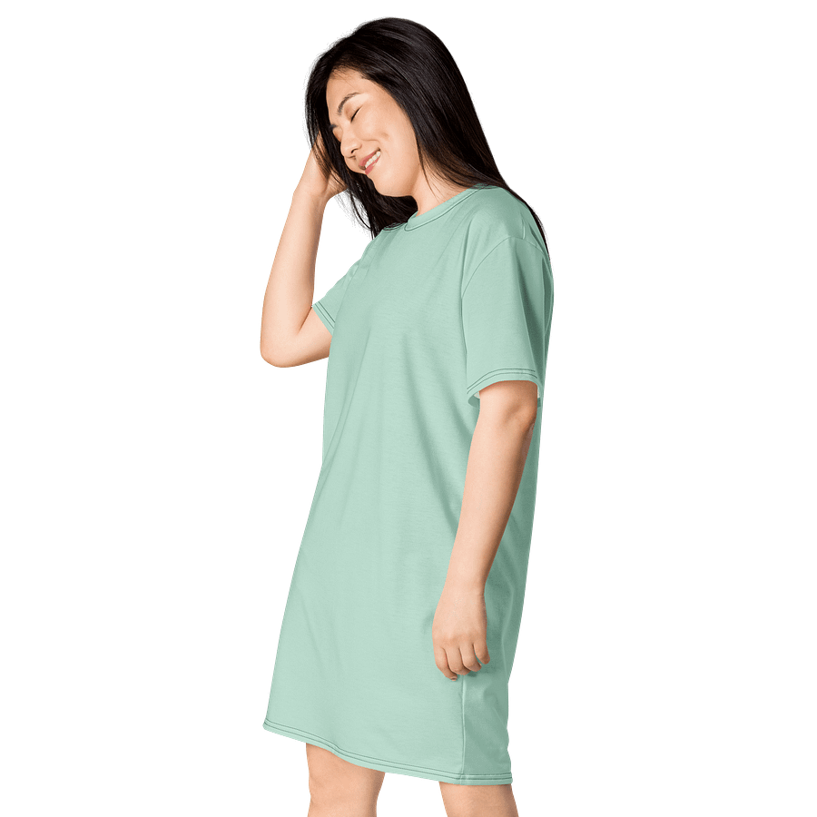 Oversized T-Shirt Dress - Serene Aero Blue, Sizes 2XS-6XL product image (3)