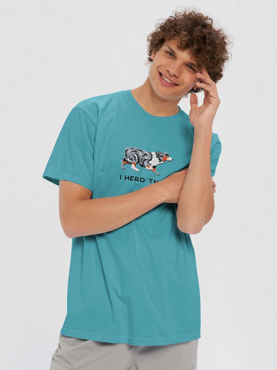 I Herd That T-Shirt(Embroidered) of an Australian Shepherd(Blue Merle) product image (7)