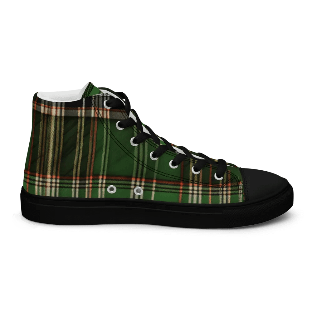 Green Tartan Shoes - Men's High Tops product image (6)