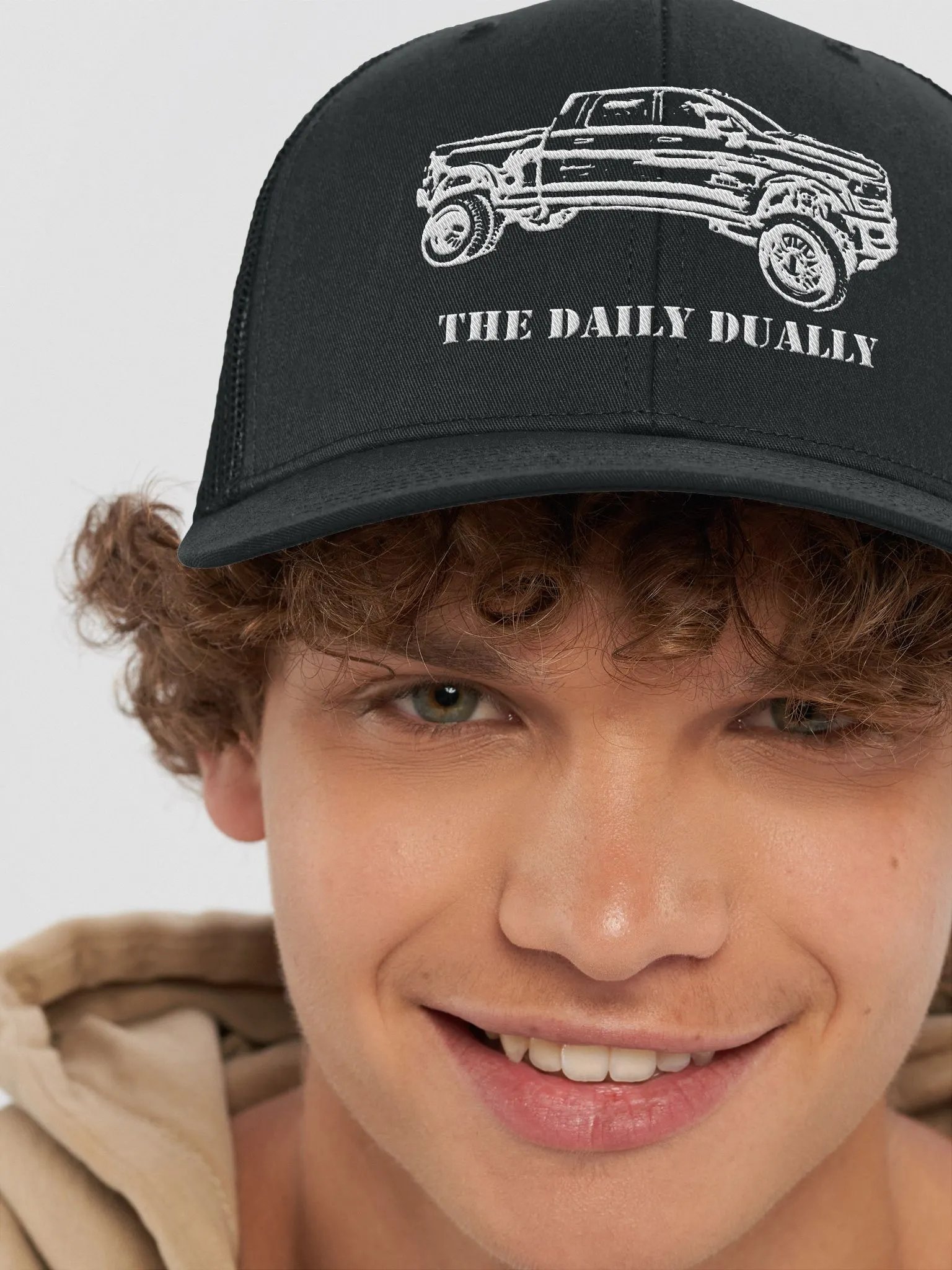 The Daily Dually - Hat (White Text) product image (8)