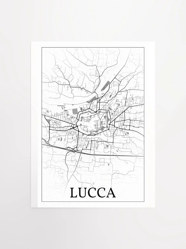 Lucca, Italy, city map print product image (5)