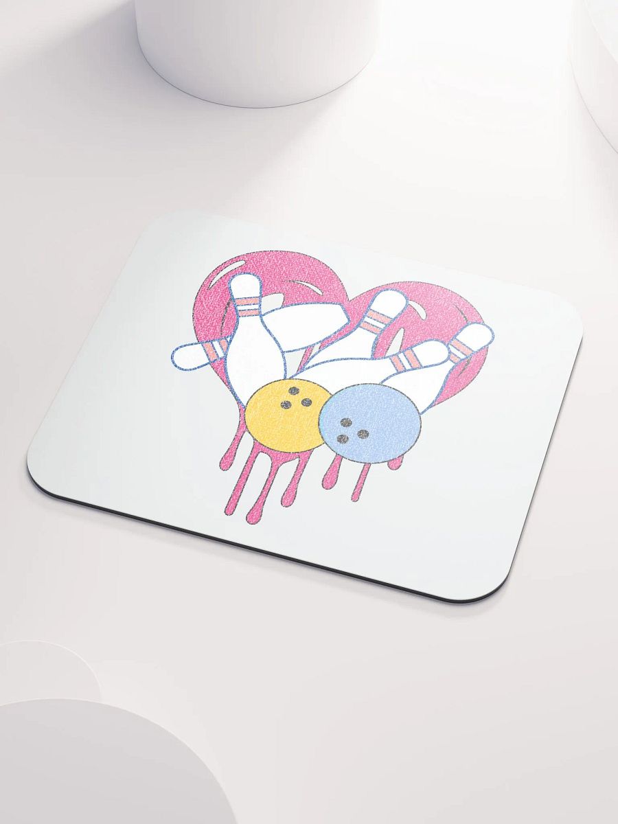 Heart Bowling Strike Mouse Pad product image (3)