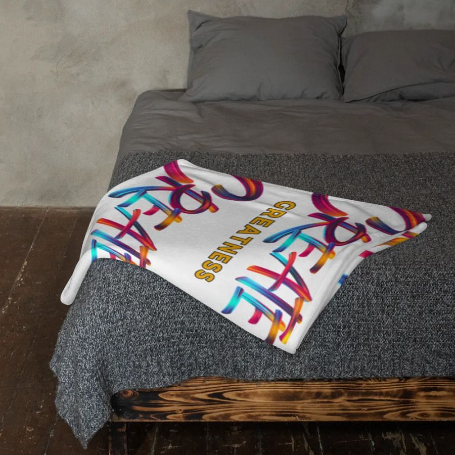 Create Greatness Patterned Throw Blanket product image (11)