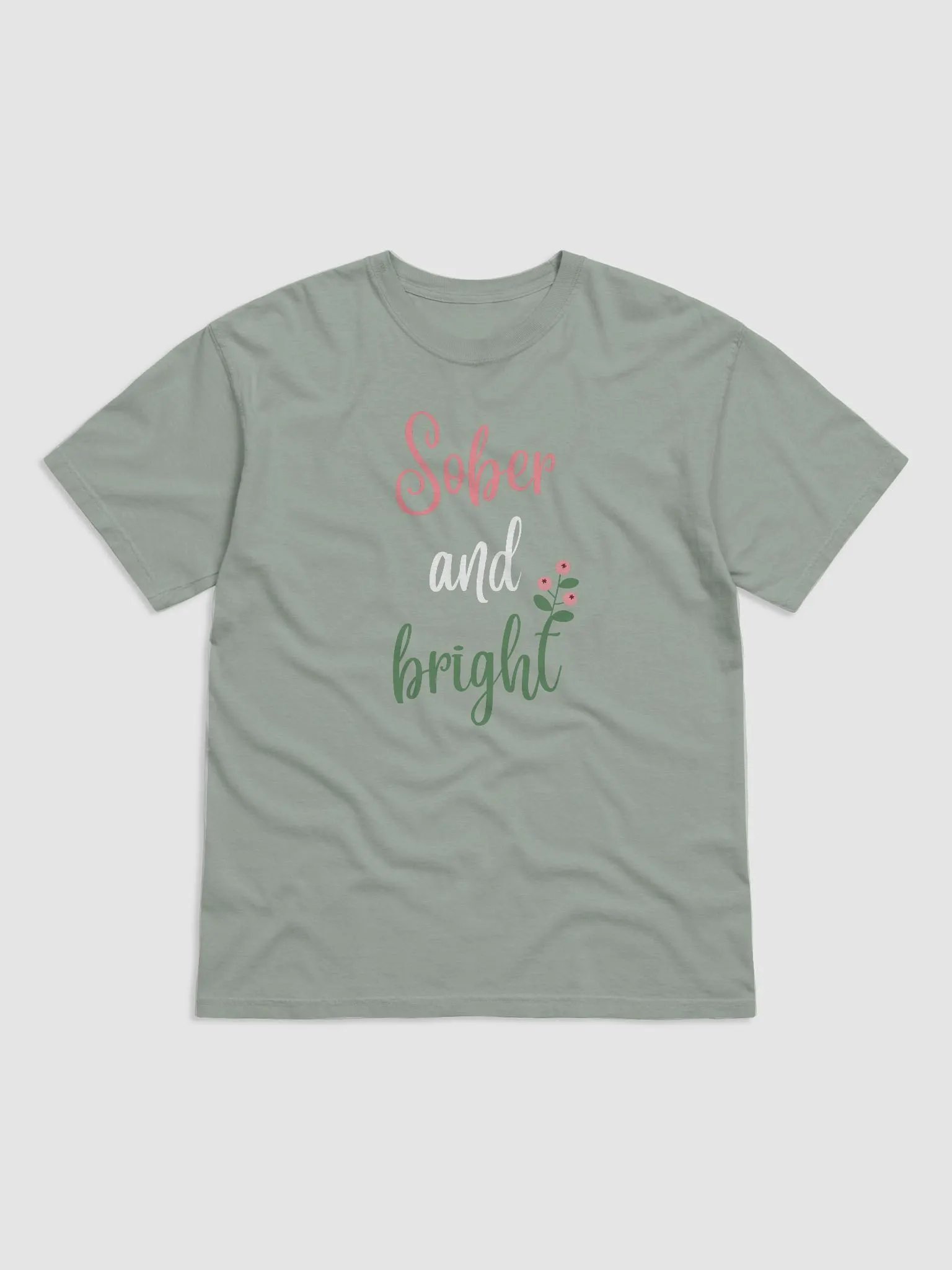 Sober & Bright - Sobriety Merry Christmas T-Shirt product image (4)