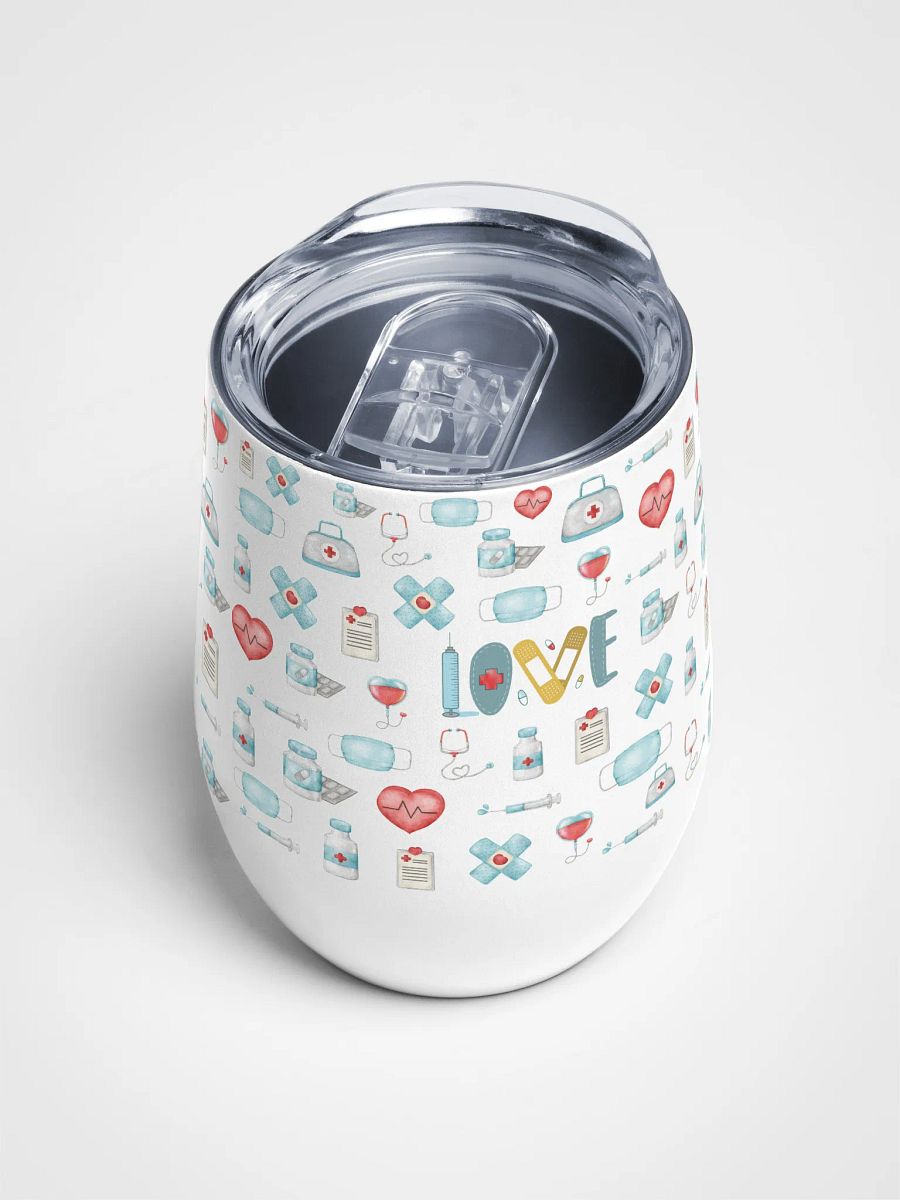 Love Medicine Nurse Medley Wine Tumbler product image (4)