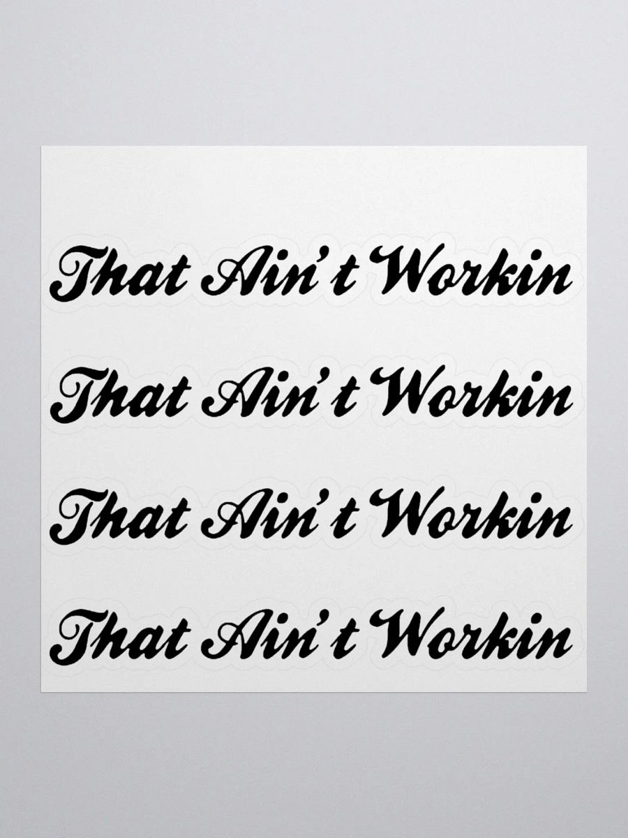 Rebellious Cursive Kiss Cut Stickers product image (2)