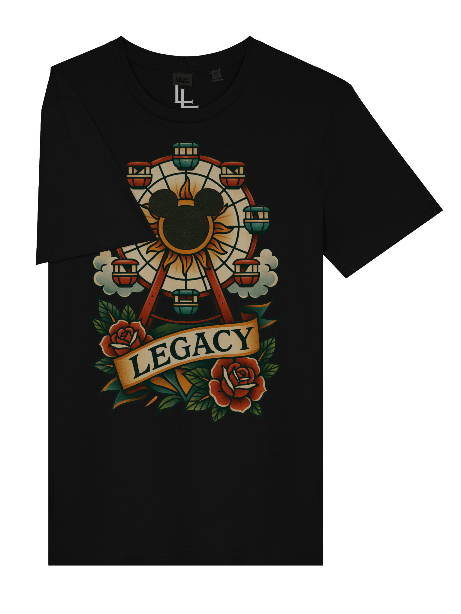 Neo-Traditional California Adventure Tee | Black product image (6)