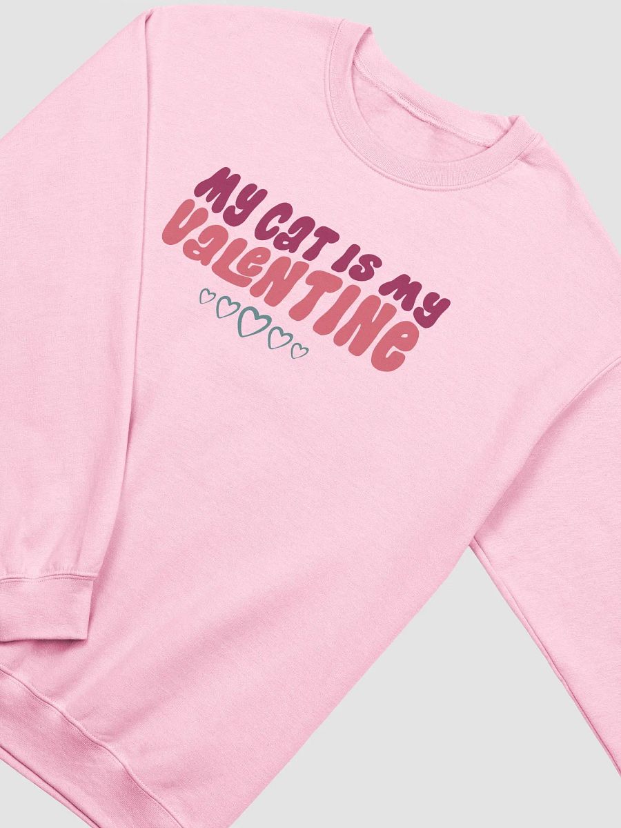 My Cat is my Valentine Crewneck product image (8)